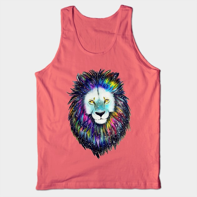 Colorful Lion Tank Top by JuicypeachXx